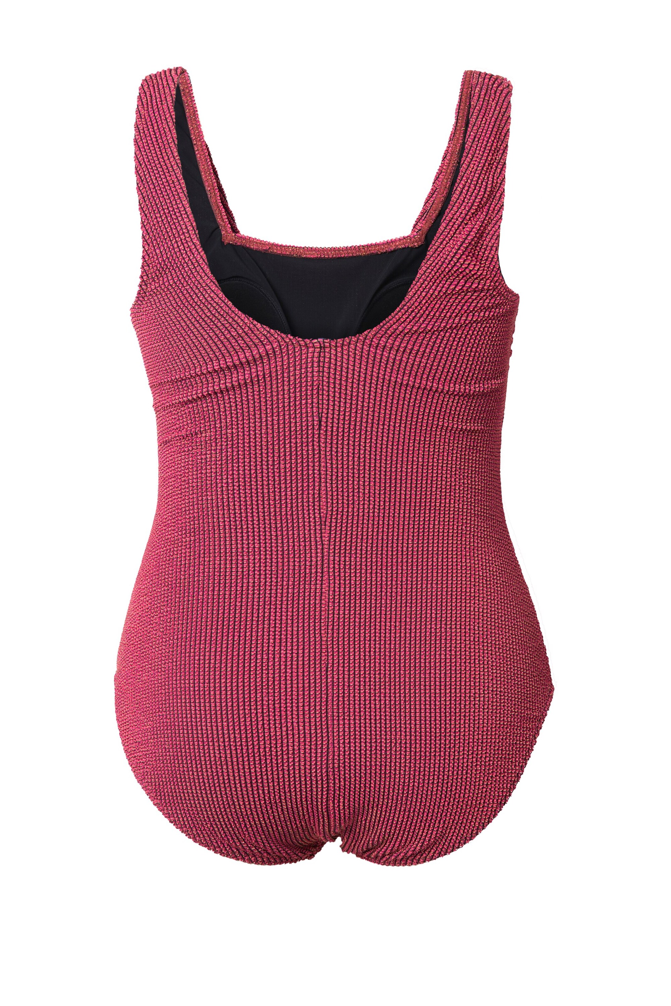 Ulla Popken Bustier Badeanzug in Pink