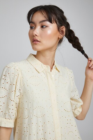 Abito camicia 'FAUSTA' di ICHI in giallo