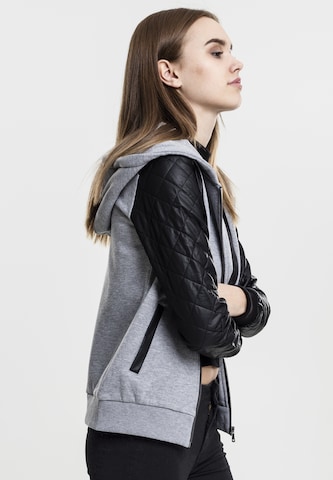 Urban Classics Sweatjacke 'Diamond' in Grau