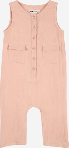 ABOUT YOU Overall 'Nicky Romper' in Roze: voorkant