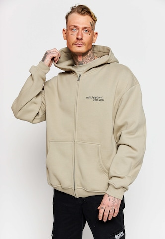 Multiply Apparel Zip-Up Hoodie in Beige