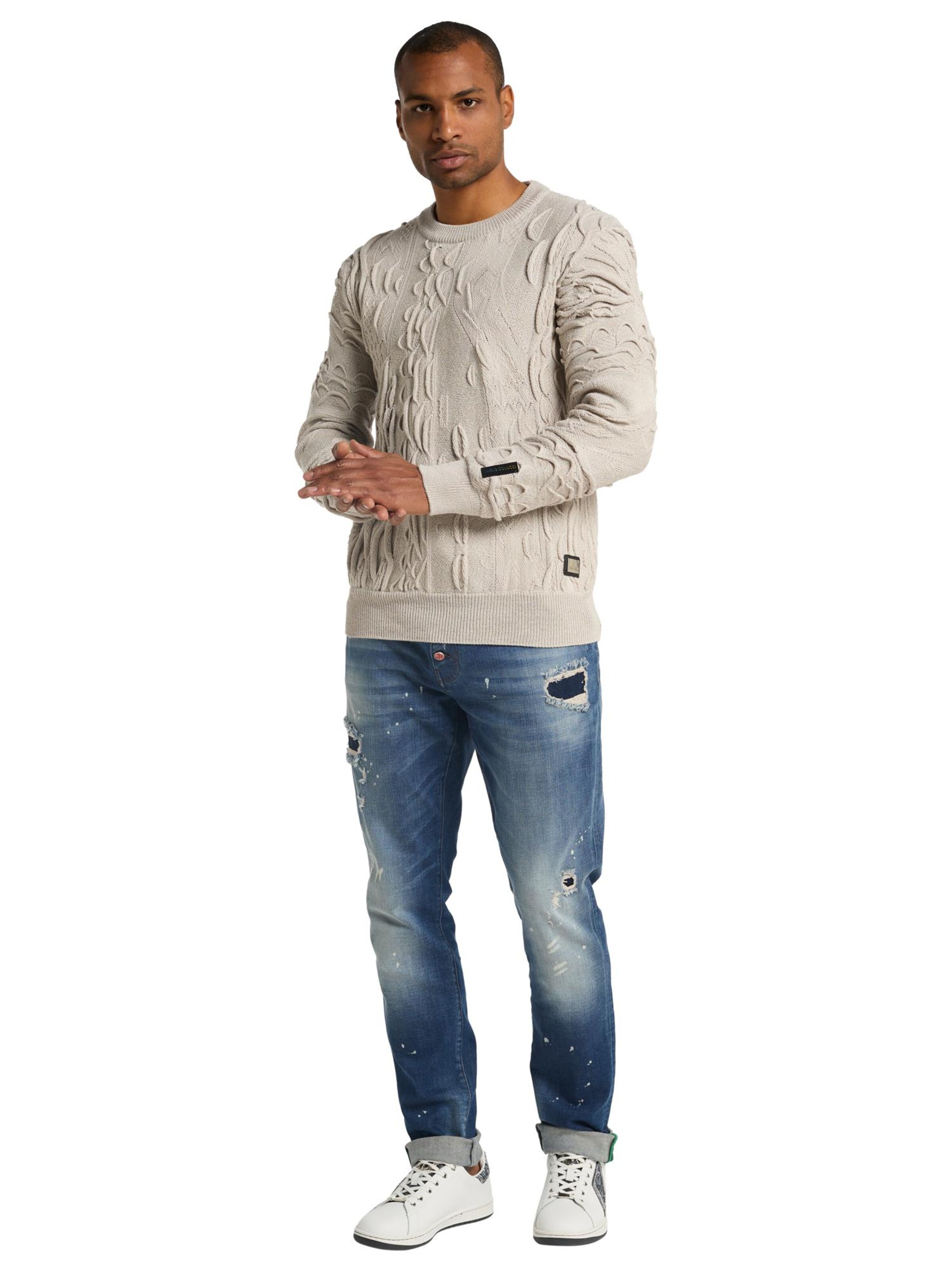 Carlo Colucci Pullover 'D'Andrea' in Grau