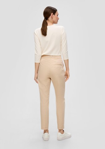 Effilé Pantalon à plis s.Oliver BLACK LABEL en beige