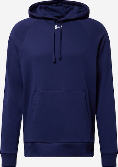 UNDER ARMOUR Sweat de sport en bleu foncé / blanc, Vue avec produit