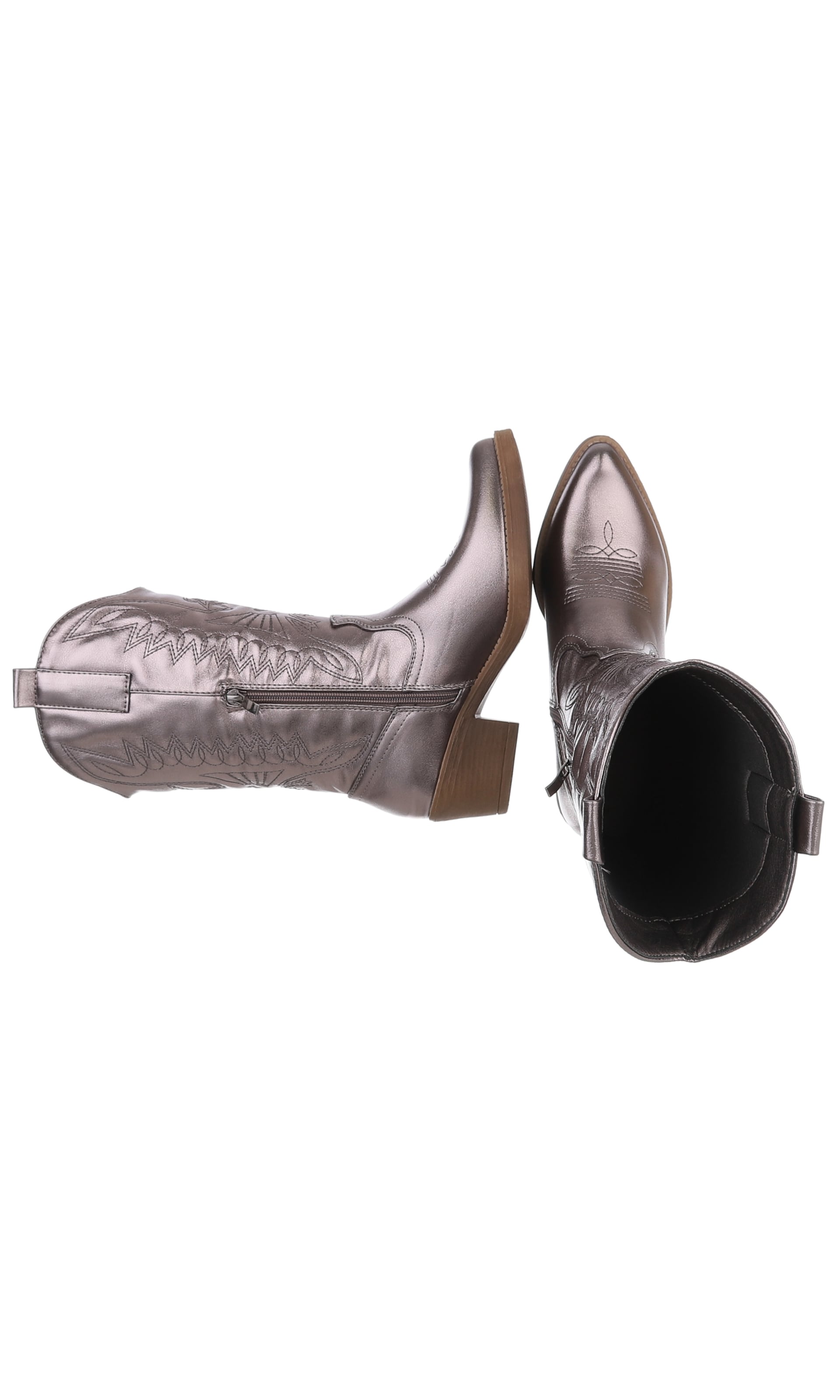 Ital-Design Cowboy Boots in Bronze