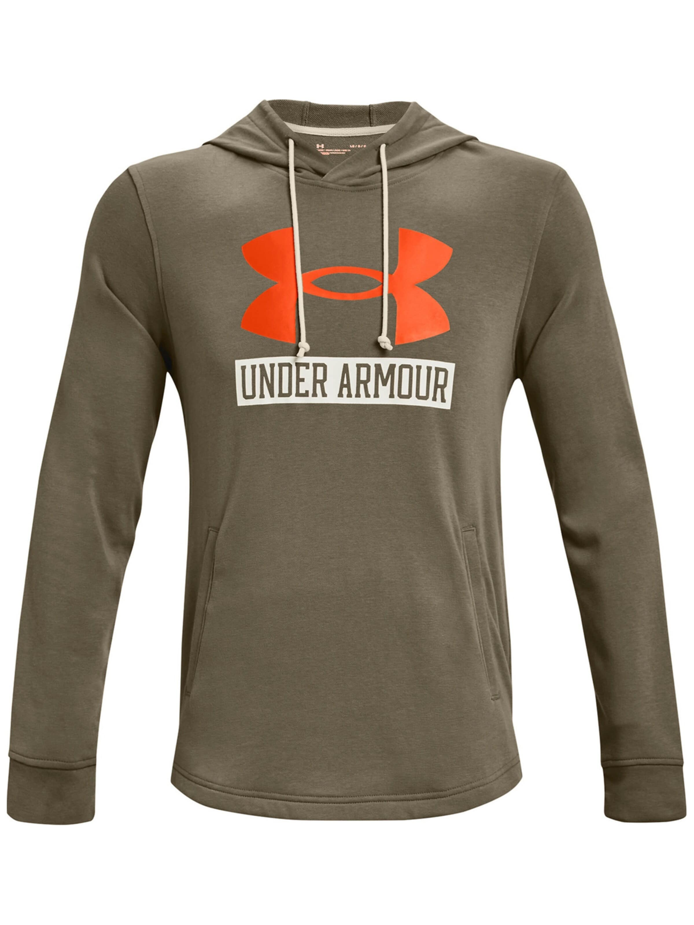 Giacca di felpa 'Under Armour UA Rival Terry Logo' di UNDER ARMOUR in verde: frontale