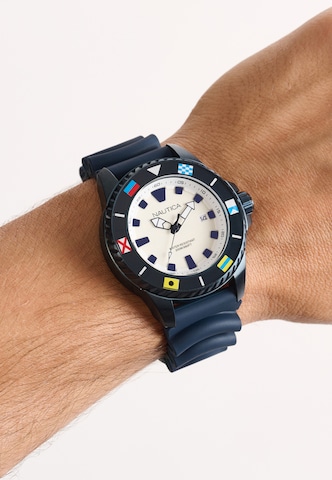 Montre à affichage analogique NAUTICA en bleu : devant