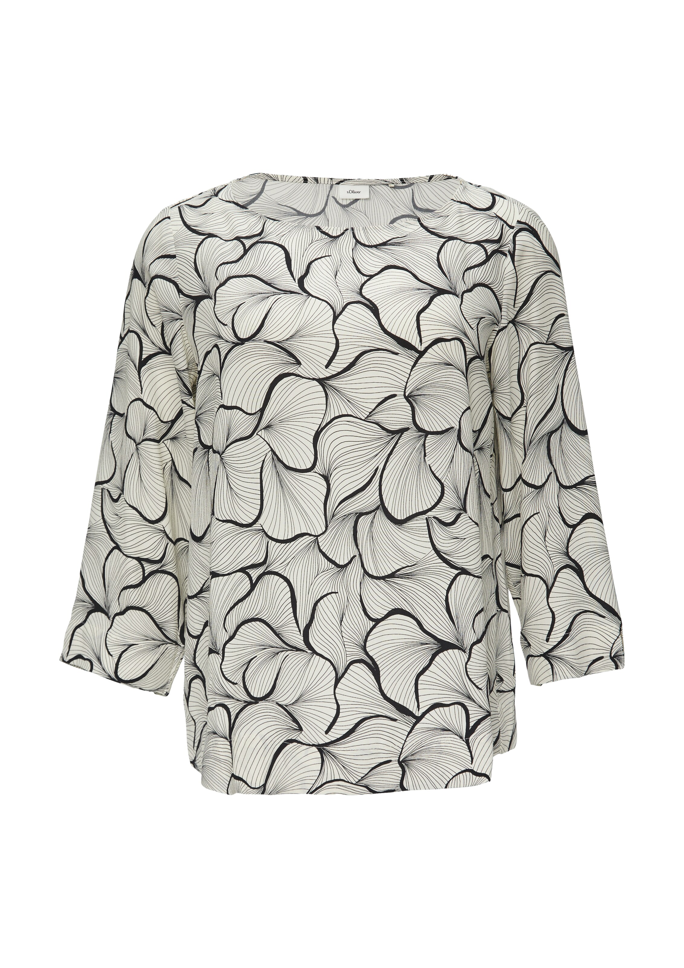 s.Oliver BLACK LABEL Bluse in Grau: Vorderseite