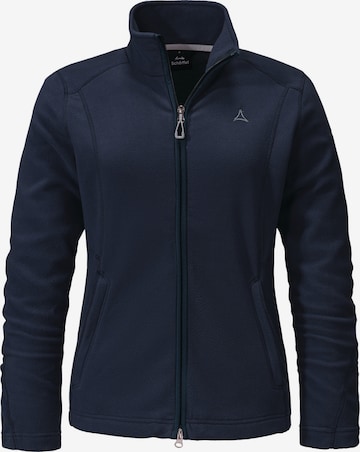 Schöffel Functionele fleece jas 'Leona3' in Blauw: voorkant