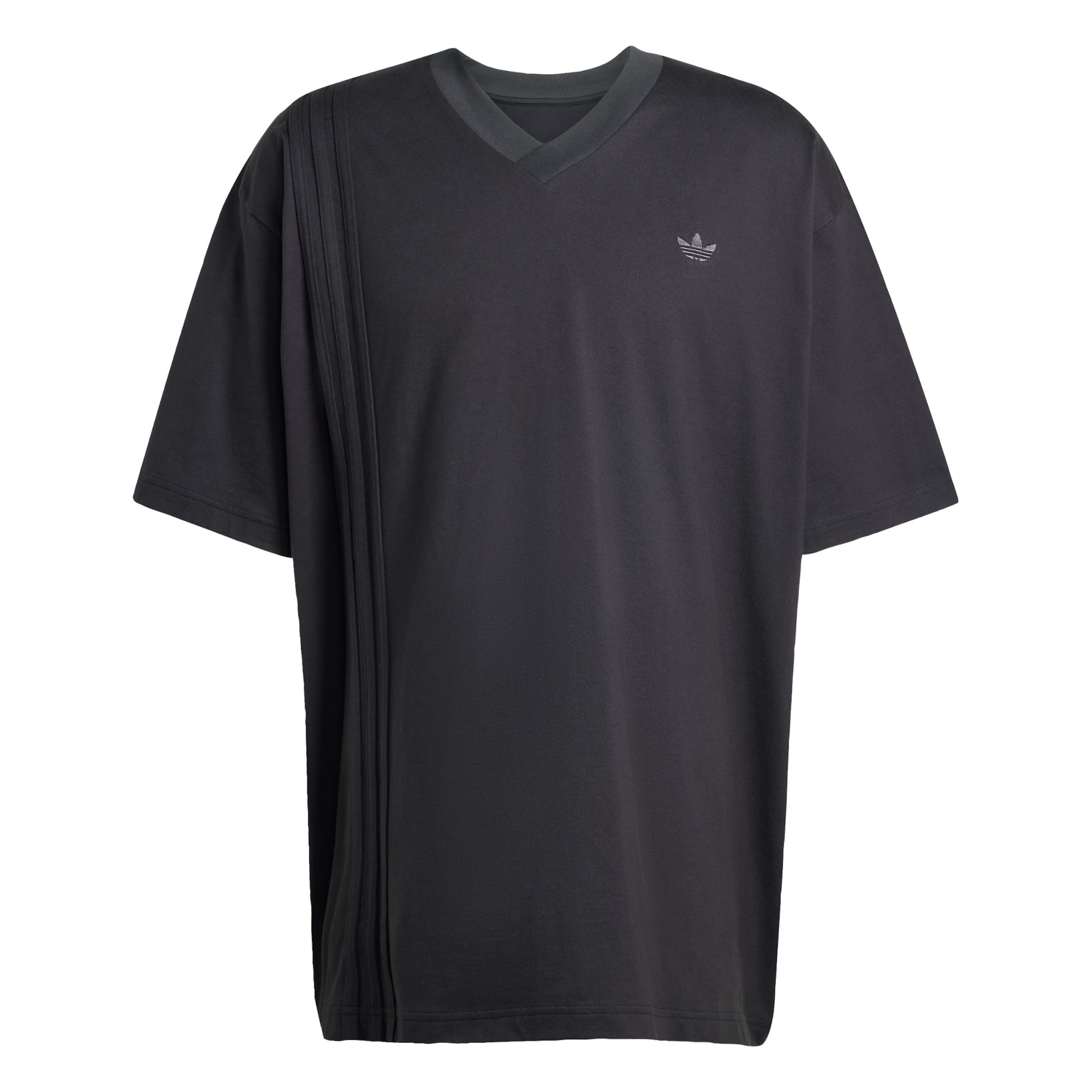 ADIDAS ORIGINALS Μπλουζάκι 'Front 3-Stripes' σε μαύρο: μπροστά