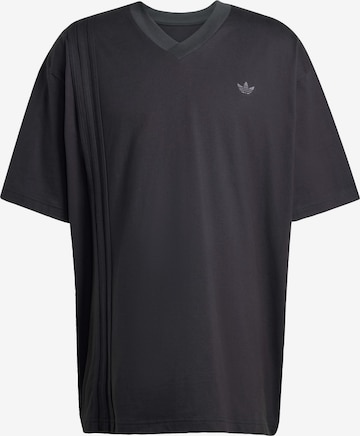 ADIDAS ORIGINALS Тениска 'Front 3-Stripes' в черно: отпред