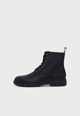 BOSS - Botas con cordones 'Ferling' en negro: frente
