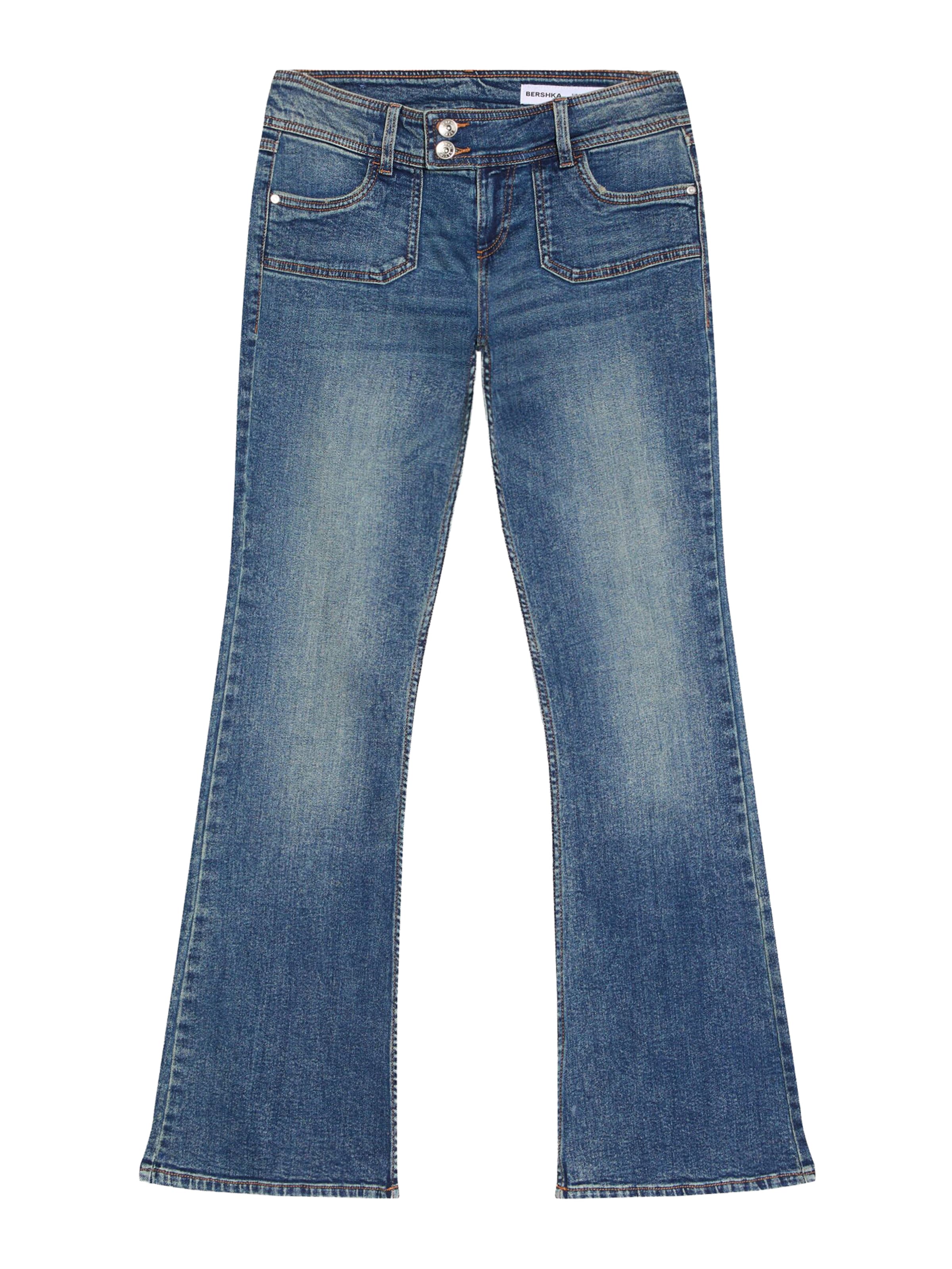 Bershka Flared Farmer - kék: elől