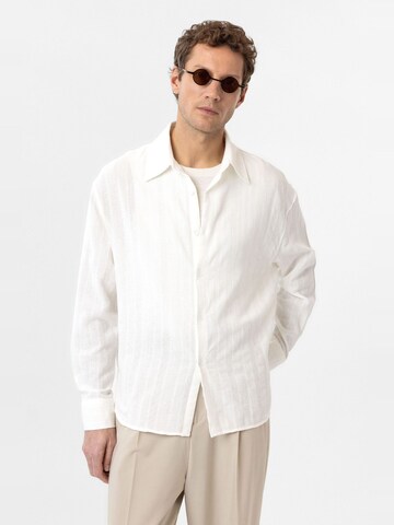 Regular fit Camicia 'Cristiano' di Antioch in bianco: frontale