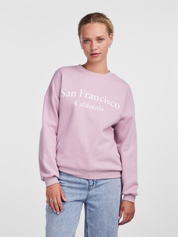 PIECES Sweatshirt 'FREYA' in Pink: predná strana