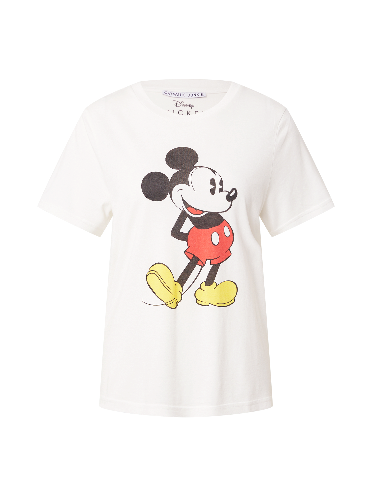 Abbigliamento WqnpB CATWALK JUNKIE Maglietta Mickey in Bianco 