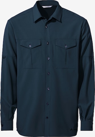 VAUDE Regular fit Functioneel overhemd ' Rosemoor  ' in Blauw: voorkant