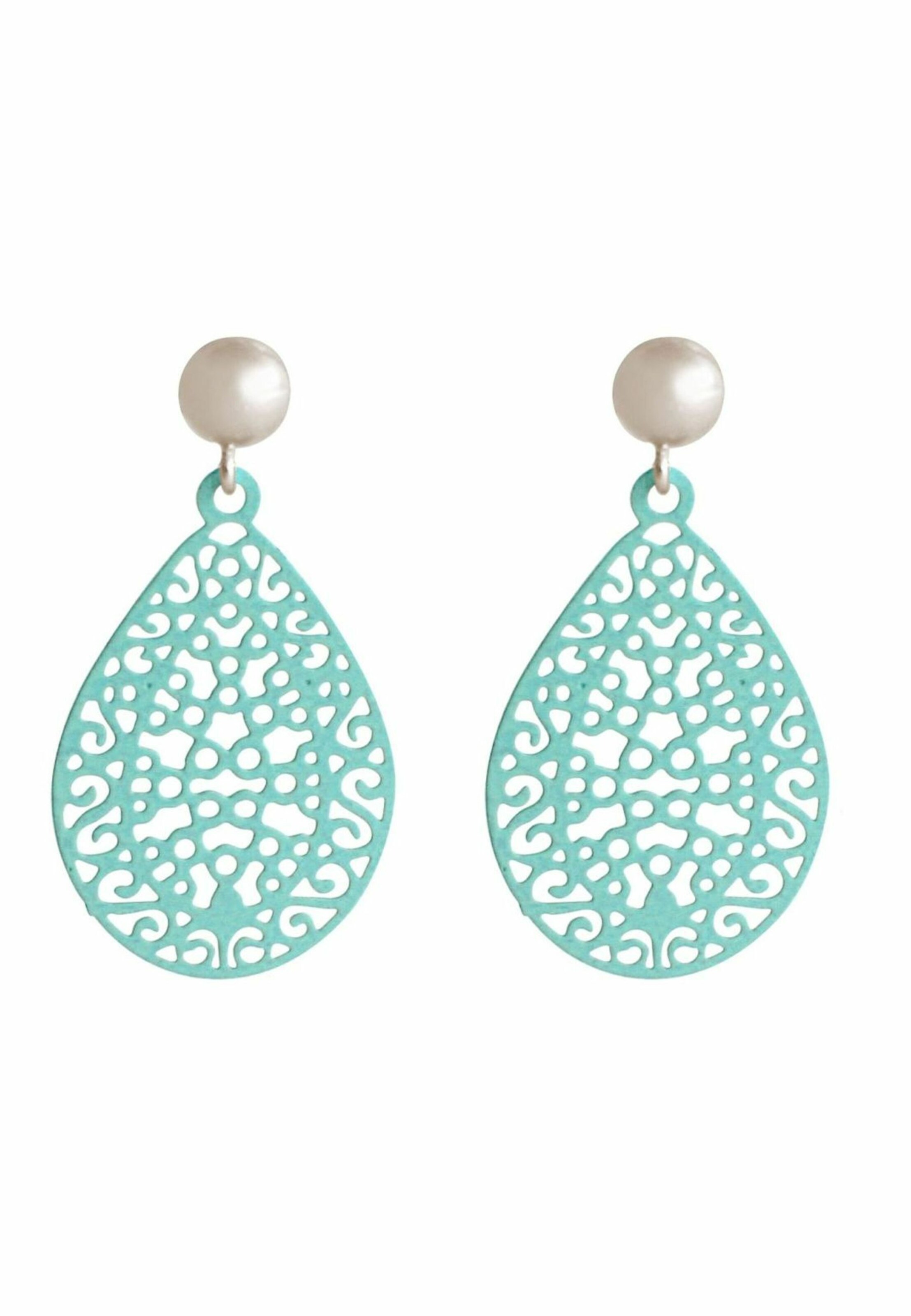 Gemshine Earrings in Blue: front