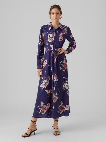 VERO MODA Shirt dress 'Shilah Naja' in Blue