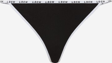 LSCN by LASCANA Thong in Black: front