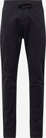 QS Tapered Trousers in Black: front