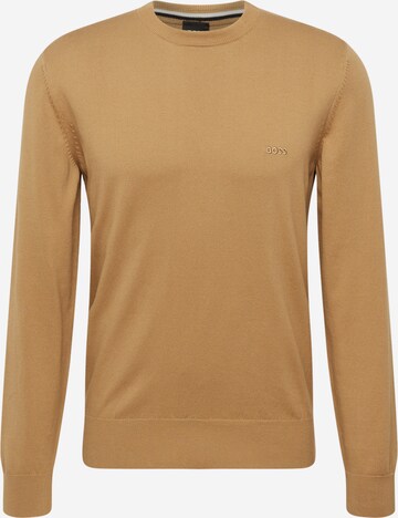 BOSS Sweater 'Pacas-L' in Beige: front