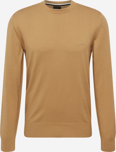 BOSS Black Pull-over 'Pacas-L' en camel, Vue avec produit