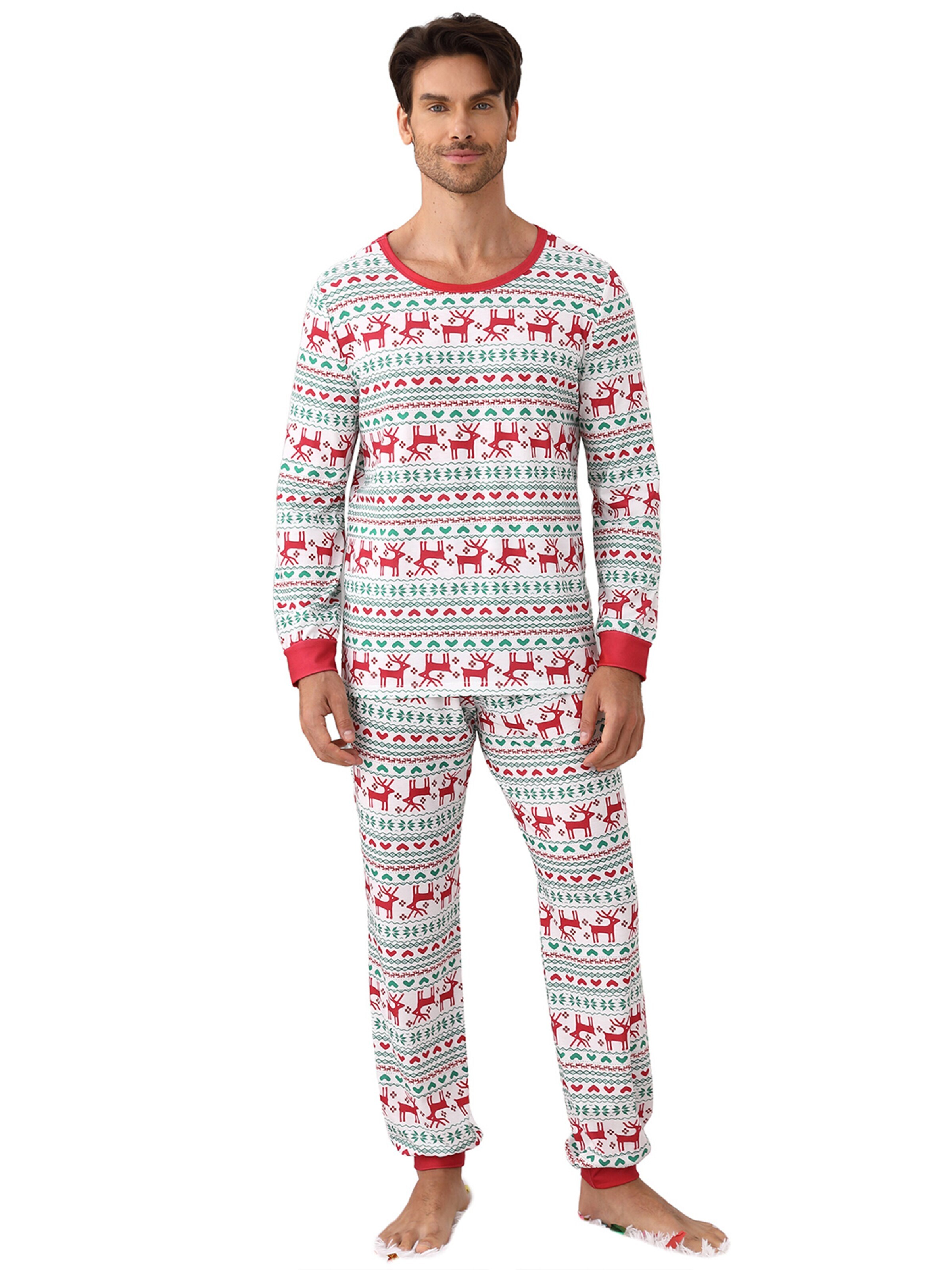 KoJooin Long Pajamas 'Weihnachts' in White: front
