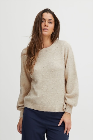 Fransa Sweater in Beige: front