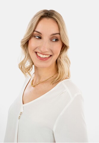Suri Frey Bluse mit V-Ausschnitt ' SFY Freyday ' in Weiß