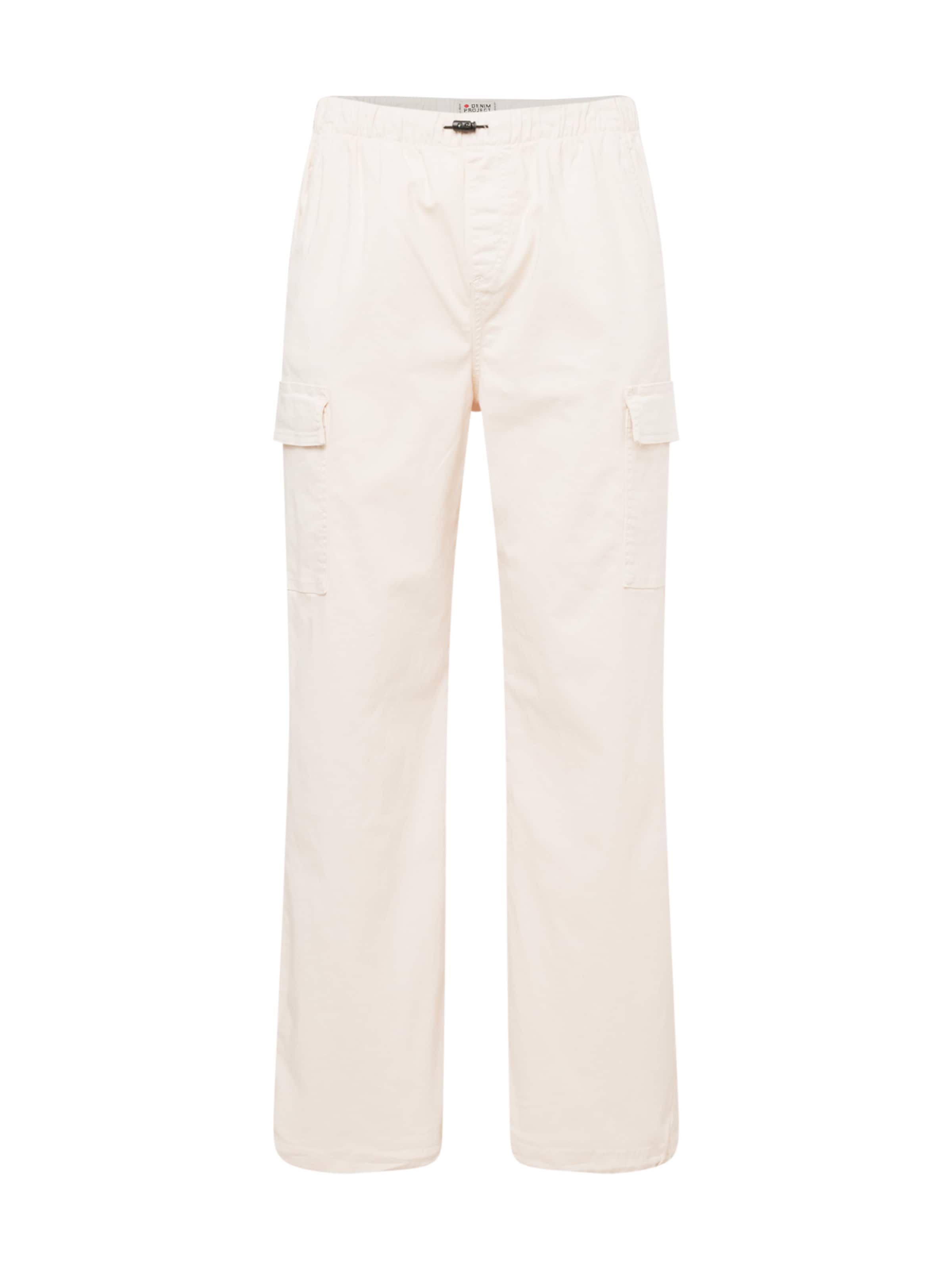 Denim Project Loosefit Kapsáče – bílá: přední strana