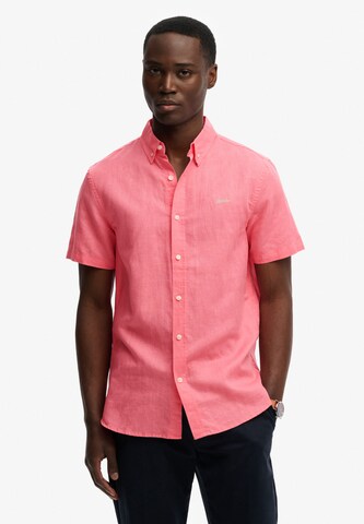Superdry & Co Comfort Fit Hemd in Pink: Vorderseite