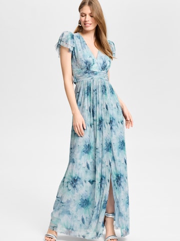 Rochie de seară de la SWING pe albastru: față