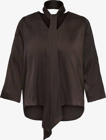 ONLY Carmakoma Blouse 'JOANNA' in Bruin: voorkant