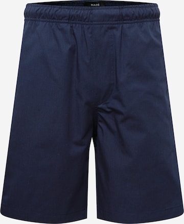 MADS NORGAARD COPENHAGEN Regular Pants 'Sean' in Blue: front
