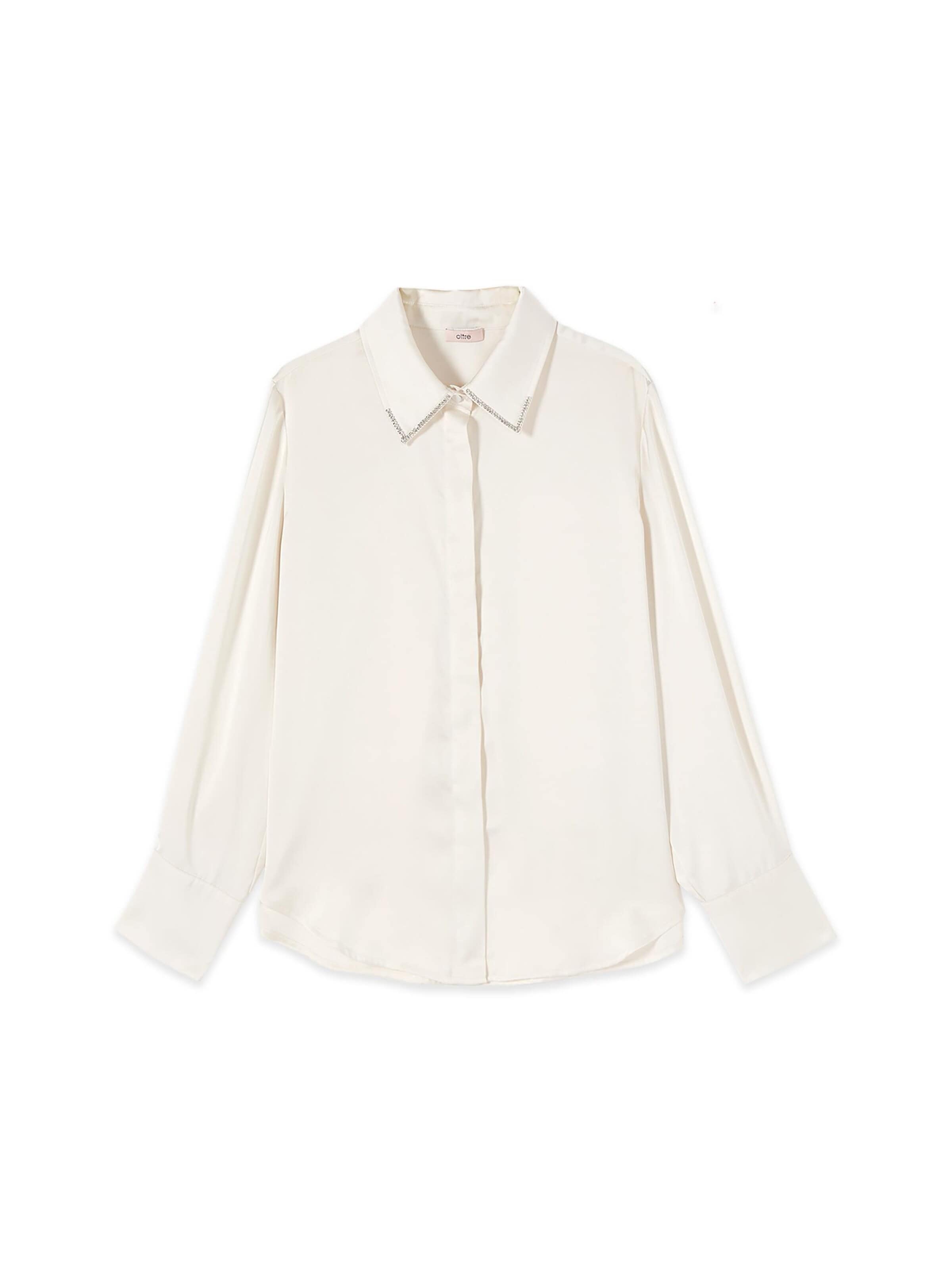 oltre - Blusa en blanco: frente