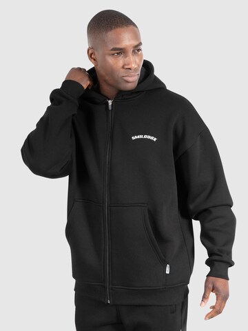 Smilodox Zip-Up Hoodie 'Daron' in Black