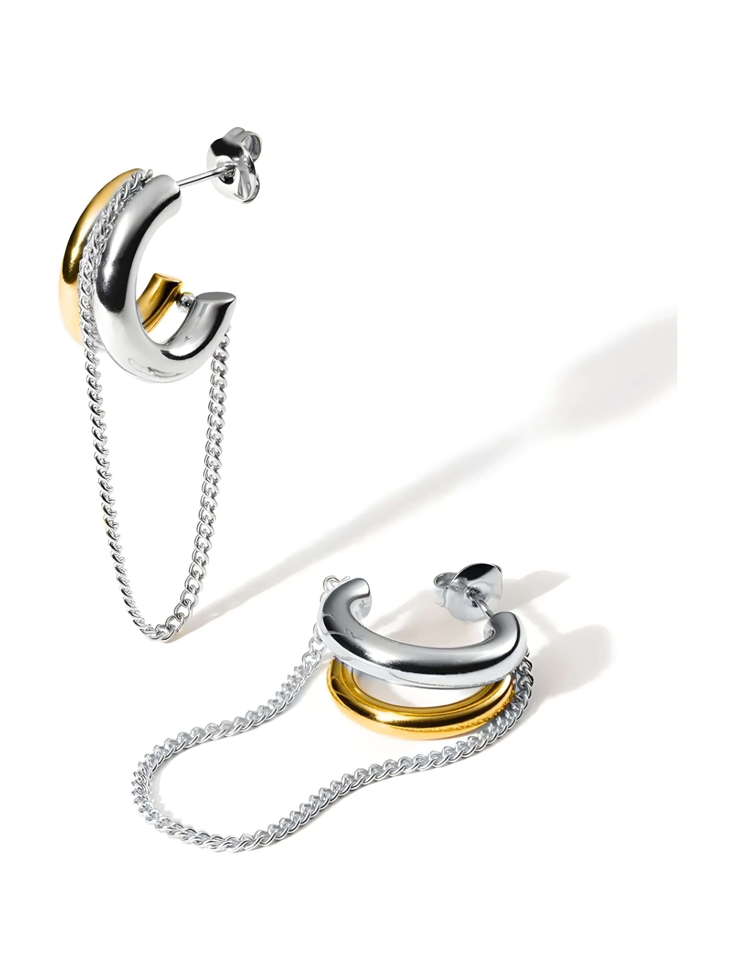 hiBALI Earrings 'Fusion Drop' in Mixed colors: front