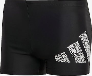 ADIDAS PERFORMANCE - Calções de banho desportivos 'Branded ' em preto: frente
