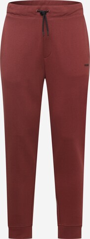 Effilé Pantalon 'Dayote' HUGO en marron : devant