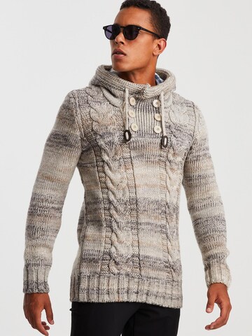 Leif Nelson Pullover in Beige