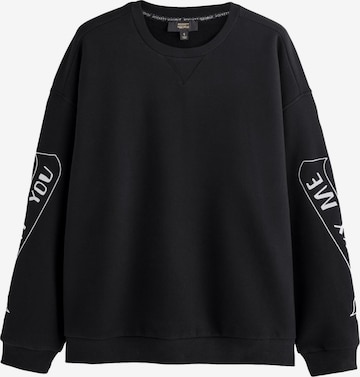 Rockett St GeorgeSweater majica 'Lucky' - crna boja: prednji dio