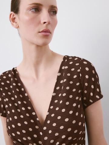 MANGOHaljina 'POMI' - smeđa boja