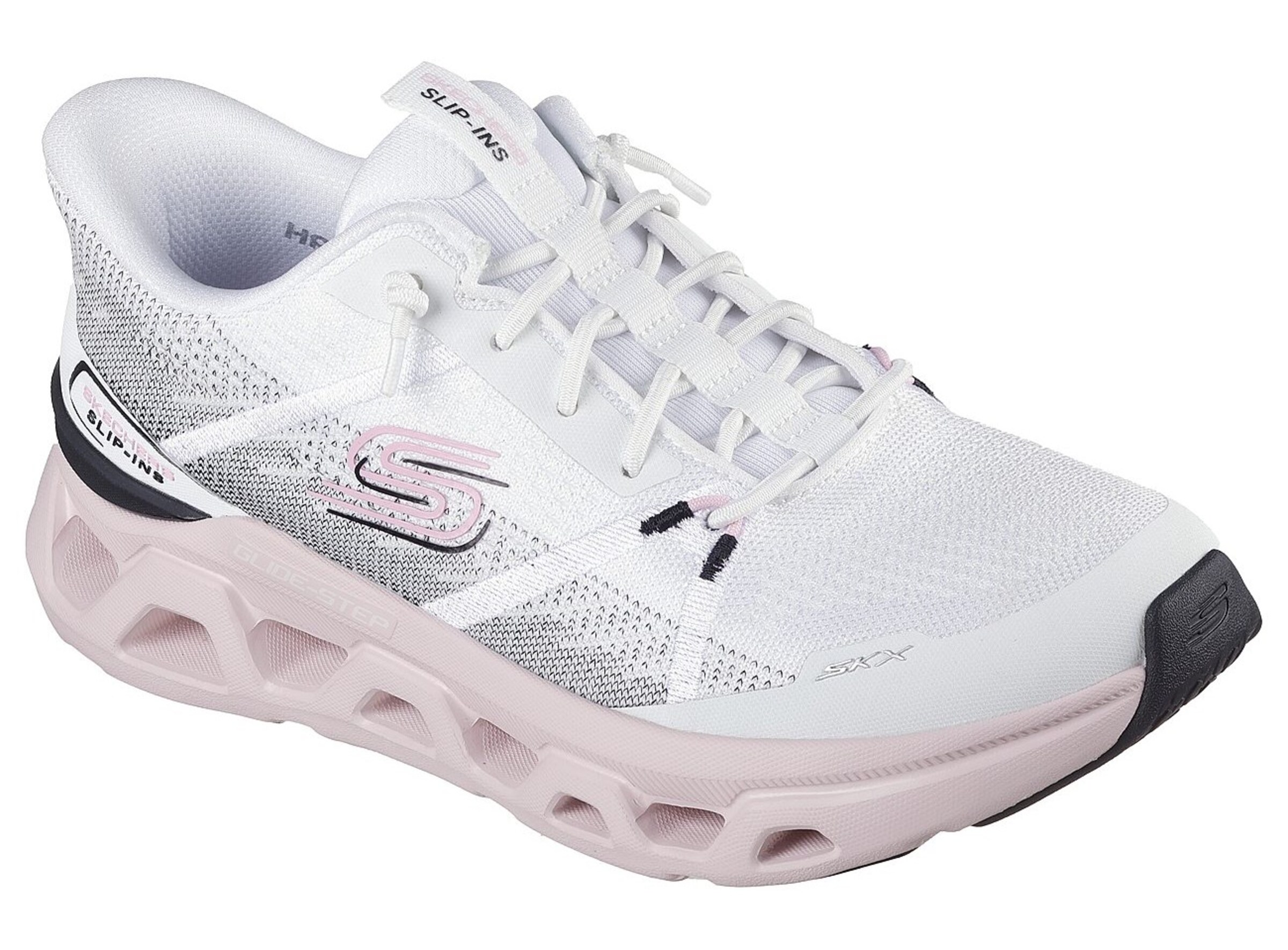 Baskets basses SKECHERS en blanc : devant