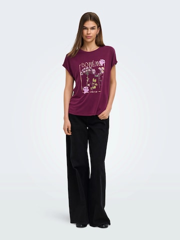 T-shirt 'ONLFREE' ONLY en violet