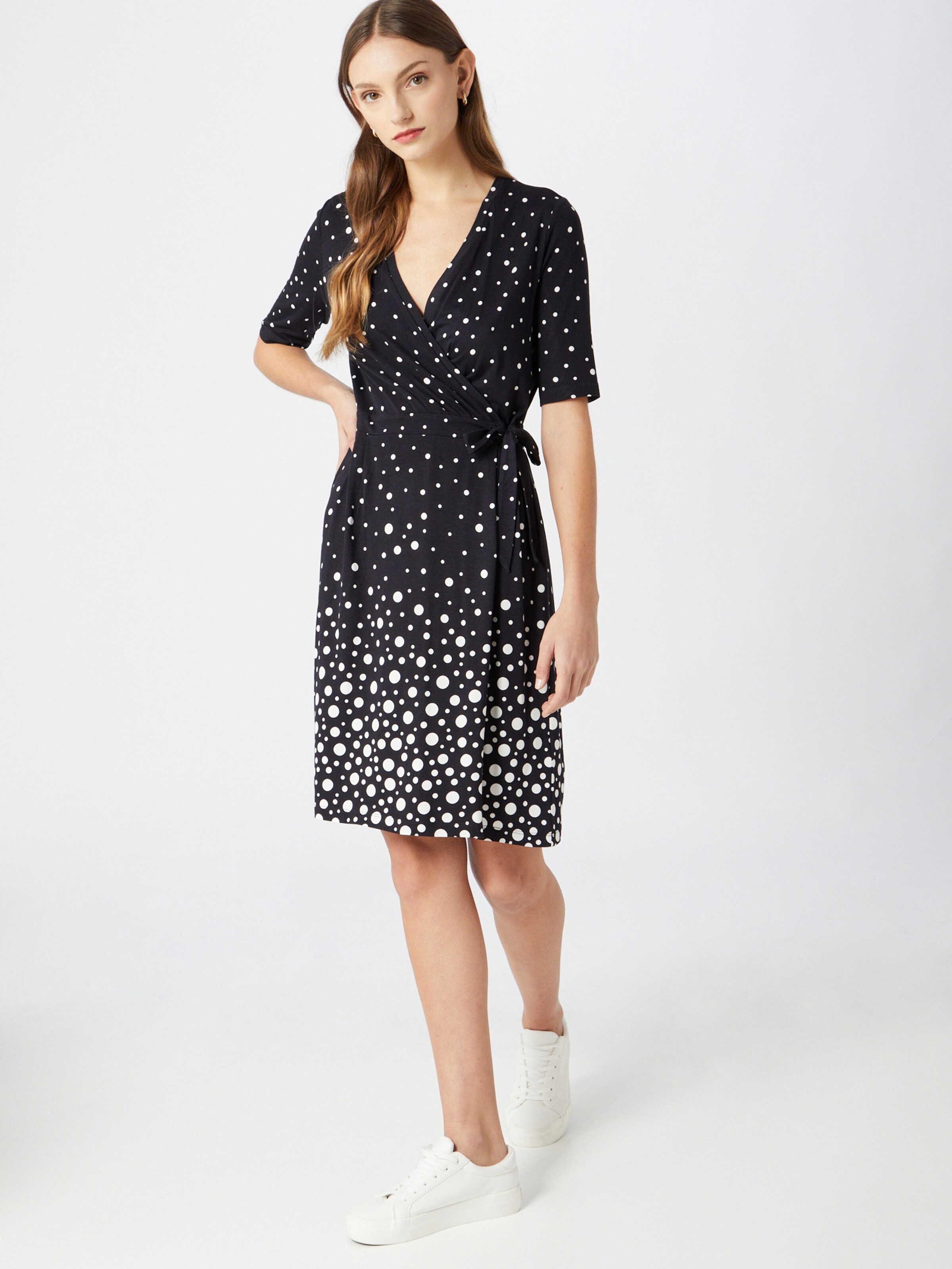 Frauen Große Größen TAIFUN Kleid in Nachtblau - FS43118 Frauen Große Größen TAIFUN Kleid in Nachtblau - FS43118