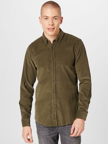 STRELLSON Regular fit Button Up Shirt in Green: front