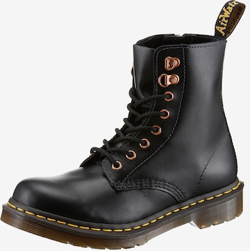 Bottes à lacets 'Pascal' Dr. Martens en noir : devant