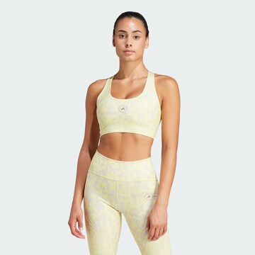 ADIDAS BY STELLA MCCARTNEY Bralette Sports bra 'Truepurpose Power Impact Training Medium Support' in Yellow: front