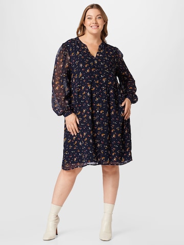 ABOUT YOU Curvy Shirt dress 'Viola' in Blue: front